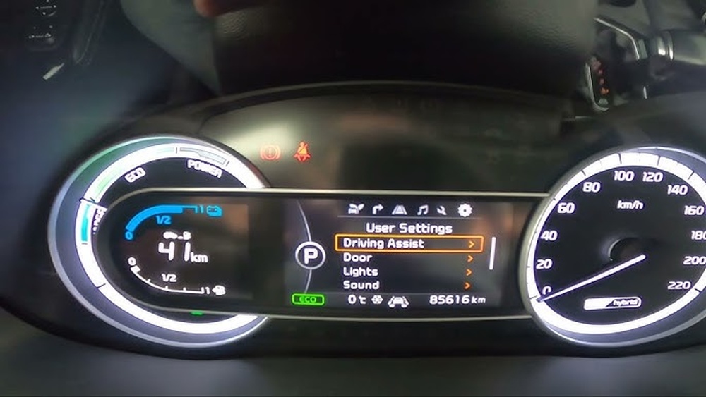 how to check tire pressure kia niro